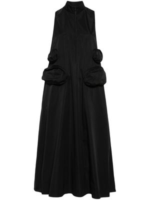 Melitta Baumeister robe longue sans manches à coupe évasée - Noir