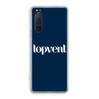 Topvent Navy: Sony Xperia 5 II Transparant Hoesje