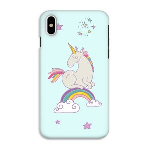 Regenboog eenhoorn: iPhone X Tough Case