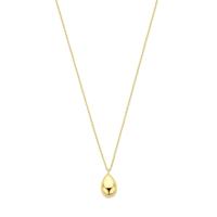 Elegant 14k Geelgouden Collier met Druppel - Verstelbare Draaglengtes 42-45 cm