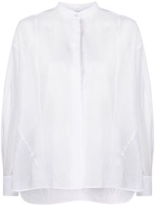 Jil Sander chemise en coton à manches longues - Blanc