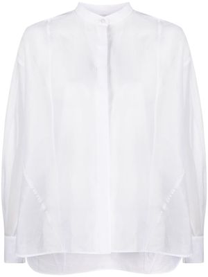 Jil Sander chemise en coton à manches longues - Blanc