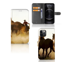 Apple iPhone 12 Pro Max Telefoonhoesje met Pasjes Design Cowboy