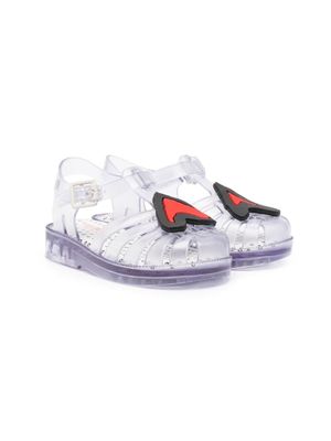 10 CORSO COMO sandales à motif cœur - Bleu