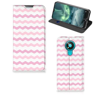 Nokia 3.4 | Hoesje met Magneet | Waves Roze