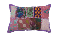 Kussen India Patchwork 30x20cm in 6 kleuren.