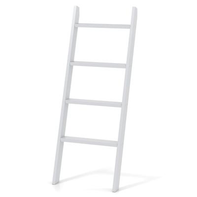 Handdoekhouder 4 Verdiepingen Houten Plafondtrap 50 x 7,5 x 136,7 cm Grijs