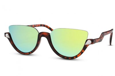 CWI zonnebril dames bruin/groen vlinder (CWI1499) CWI zonnebril dames bruin/groen vlinder (CWI1499)