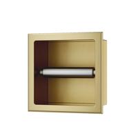 Toiletrolhouder Inbouw BWS Milan Zonder Klep Geborsteld Messing Boss & Wessing
