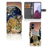 OPPO Reno 8 Lite | OnePlus Nord N20 | Telefoonhoesje | Met pasjeshouder | Roofdieren