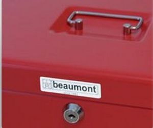 Beaumont Cashbox 43 geldkist en kassalade Rood