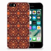 Apple iPhone SE | 5S | TPU bumper | Batik Brown