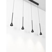 Lyora HanglampNet recht 5-lichts zwart - 9060218