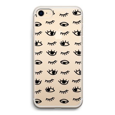 Eye pattern #2: iPhone 7 Transparant Hoesje