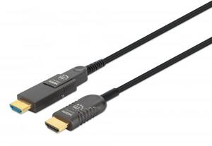 Manhattan 355544 HDMI-kabel HDMI Aansluitkabel HDMI-A-stekker, HDMI-micro-D-stekker 70 m Zwart 4K UHD