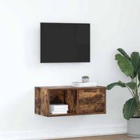 TV-meubel 60x31x25,5 cm bewerkt hout gerookt eikenkleurig