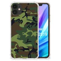 Apple iPhone 11 Doorzichtige Silicone Hoesje Army Dark