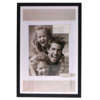 Fotolijstje Paris - 30 x 45 cm - zwart - met passe partout - 28 x 43 cm - hout