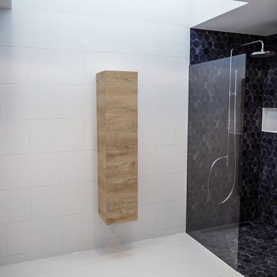 Mondiaz Vica Beam kolomkast 160 cm 2 deuren eiken licht (Washed oak)
