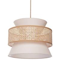 Beliani - LUYANO - Hanglamp - Naturel|Beige - Rotan