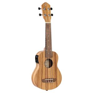 Ortega RFU10ZE Timber Series Natural E/A sopraan ukelele met gigbag