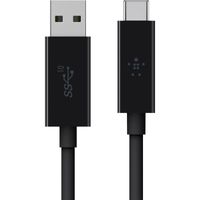 USB 3.1 USB-A/USB-C-kabel, 1 meter Kabel - thumbnail
