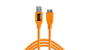 Tether Tools CU5454 USB-kabel 4,6 m USB 3.2 Gen 1 (3.1 Gen 1) USB A Micro-USB B Oranje