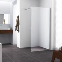 Wiesbaden Graffic Inloopdouche 100x200cm - Helder Nano Veiligheidsglas Chroom