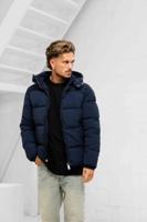 Malelions Donn Puffer Winterjas Heren Donkerblauw - Maat M - Kleur: Donkerblauw | Soccerfanshop