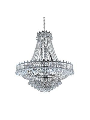 Kroonluchter Versailles 13Lt Chrome Metal & Crystal