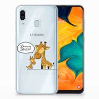 Samsung Galaxy A30 Telefoonhoesje met Naam Giraffe - thumbnail