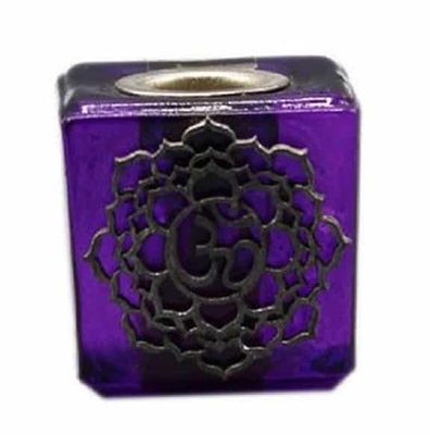 Glazen Kaarshouder Kruin Chakra