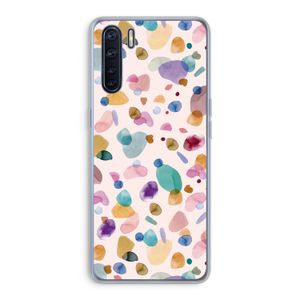 Terrazzo Memphis Pink: Oppo A91 Transparant Hoesje
