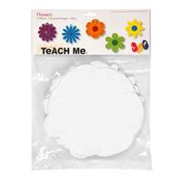 Creativ Company Bloemen, d 20 cm, 400 gr, wit, 5x3 stuk/ 1 doos