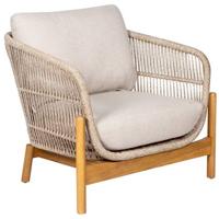 House Nordic Terracina Loungestoel Acacia|Beige - thumbnail