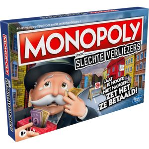 Hasbro Monopoly - Slechte Verliezers bordspel Nederlands, 2 - 4 spelers, 60 minuten, Vanaf 8 jaar