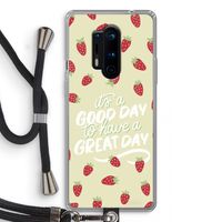 Don't forget to have a great day: OnePlus 8 Pro Transparant Hoesje met koord