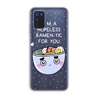I'm A Hopeless Ramen-Tic For You: Samsung Galaxy A03s Transparant Hoesje
