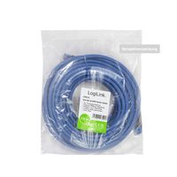 LogiLink CPP015 RJ45 Netwerkkabel, patchkabel CAT 6A U/UTP 15 m Blauw Vlambestendig, Halogeenvrij, Met anti-kniktule, Snagless, Vergulde steekcontacten 1 - thumbnail