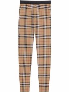 Burberry legging à motif Vintage Check - Marron