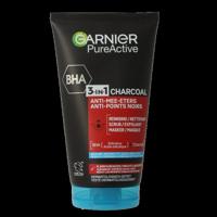 Garnier SkinActive pure active 3-in-1 charcoal reiniging 150 Milliliter