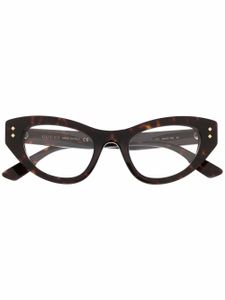 Gucci Eyewear lunettes de vue à monture papillon - Marron