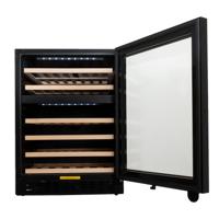 Frilec BERLINUWSP2-46-GTE-031 Inbouw wijnkoelkast Zwart Frilec BERLINUWSP2-46-GTE-031 Inbouw wijnkoelkast Zwart