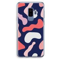 Memphis Shapes Pink: Samsung Galaxy S9 Plus Transparant Hoesje