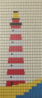 Sunarts kant en klaar vliegengordijn 100x232 Vuurtoren Ameland model 304