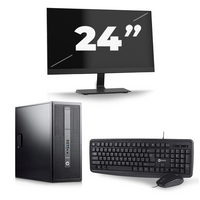 HP EliteDesk 800 G2 Tower - Intel Core i5-6e Generatie - 8GB RAM - 256GB SSD - Windows 11 + 1x 24 inch Monitor