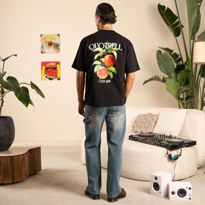 Quotrell Peaches T-shirt Th42553 Print T-shirts 0002 Black/white