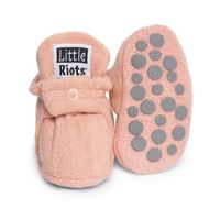 Little Riots slofjes oudroze Fleece Maat - thumbnail