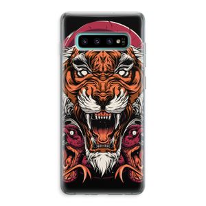 Tiger and Rattlesnakes: Samsung Galaxy S10 Plus Transparant Hoesje