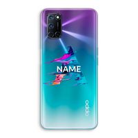 Abstract Spectrum: Oppo A92 Transparant Hoesje